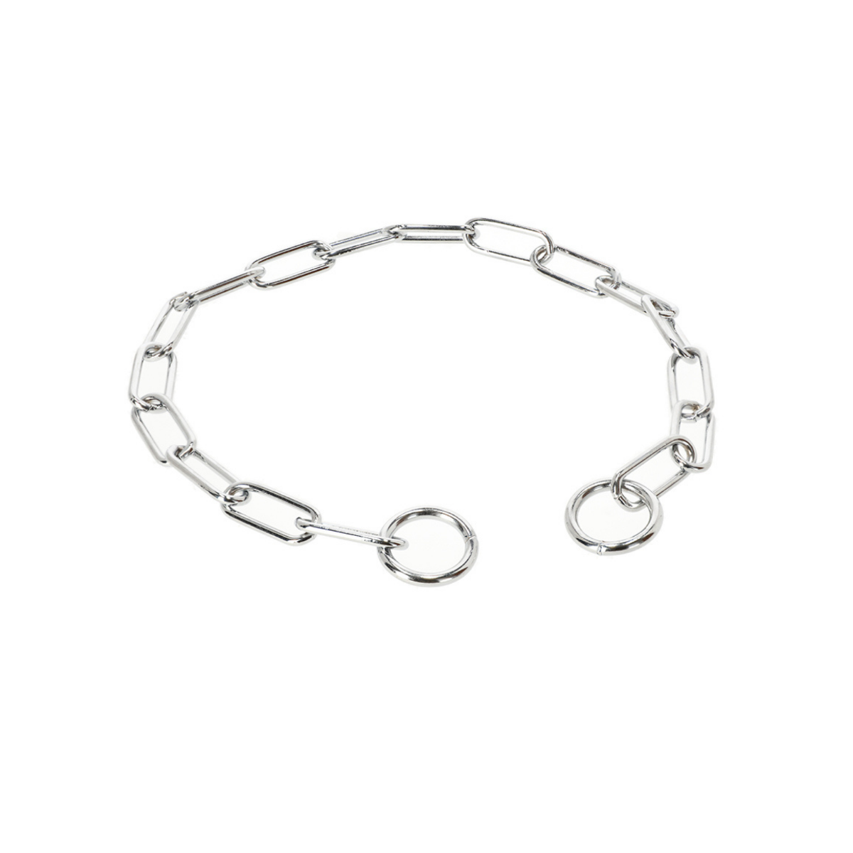 Collier chaîne chien DingoGear à maillons allongés  acier chromé