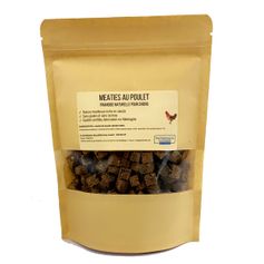 Friandise à la viande pour chien chat et chiot Meaties premium 100% de poulet