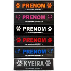 Customizable Julius-K9 harness logos with choice of text