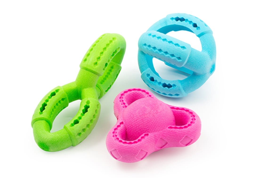 Jouet FUSION HYBRID pour les dents de chien flottant et rebondissant