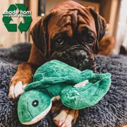 Made From recycled dog toy with squeaker