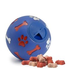 Balle pour chiens anti-stress TREAT BALL libère friandises en roulant