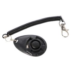 Clicker black dog with Dingo dragline for puppies and dogs education