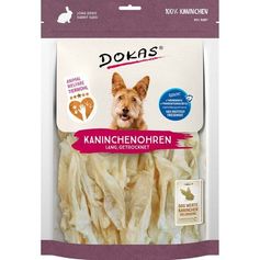 DOKAS Chewable Rabbit Ears for dogs 180g