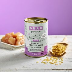 Pâtée pour chiens Dinde et riz complet 6 x 400 g
